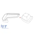 Rati cotiera model Armster S cu piele eco neagră potrivită pentru Opel Zafira C Tourer 2011-2019 Performance AutoTuning