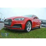 Spoiler Maxton Design versiunea 1 potrivit pentru bara frontală S5, S-Line a Audi A5 F5 coupe, Sportback după 2016, lac negru Performance AutoTuning