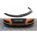 Spoiler Maxton Design versiunea 2 potrivit pentru bara frontală a Audi A7 C7 2010-2014, lac negru Performance AutoTuning