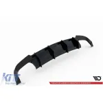 Difuzor Maxton Design potrivit pentru bara din spate S6, S-Line pe Audi A6 C7 sedan, Avant 2014-2017, lac negru Performance AutoTuning