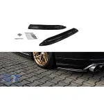 Extensii laterale Maxton Design versiunea 1 potrivite pentru bara de protecție spate S8 pe Audi A8 D4 2015-2017, lac negru Performance AutoTuning