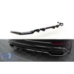 Spoiler Maxton Design potrivit pentru bara de protecție S-Line din spate a Audi SQ8, Q8 după 2023, lac negru Performance AutoTuning