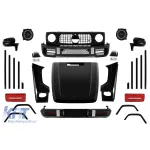 Un pachet de design tip 63 potrivit pentru Mercedes G-Class W463 2008-2017 conversie la W464 Performance AutoTuning