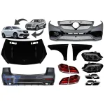 Un pachet de design tip GLE63 potrivit pentru Mercedes ML W166 2011-2015 conversie la GLE W166, pentru modelul cu faruri xenon Performance AutoTuning