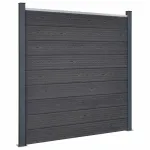 Set panouri pentru gard, gri, 180x186 cm, WPC GartenMobel Dekor