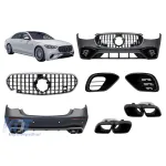 Un pachet de design tip S63 potrivit pentru Mercedes S-Class W223 după 2020 cu elemente din crom fumuriu Performance AutoTuning