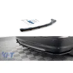 Aditiv Maxton Design pentru difuzor cu aripioare verticale, potrivit pentru bara de protecție M Technik din spate la BMW Seria 3 E46 Coupe 1999-2003, lac negru Performance AutoTuning