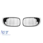 Grile rinichi cromate/negre potrivite pentru BMW Seria 3 E46 coupe, cabrio 2003-2006 Performance AutoTuning
