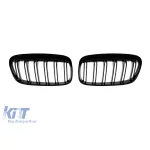 Grile rinichi cu fante duble, lac negru, potrivite pentru BMW Seria 2 F45, F46 2014-2017 Performance AutoTuning