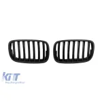 Grile rinichi negre mate potrivite pentru BMW X5 E70 2007-2013, X6 E71 2008-2011 Performance AutoTuning