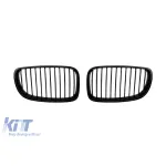 Grile rinichi negre potrivite pentru BMW Seria 1 E81, E82, E87, E88 2007-2011 Performance AutoTuning