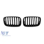 Grile rinichi negre potrivite pentru BMW X5 E70 2007-2013, X6 E71 2008-2011 Performance AutoTuning