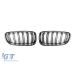 Răciri cu nervuri duble crom/negru potrivite pentru BMW Seria 3 GT F34 2013-2016 Performance AutoTuning