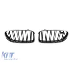 Răcitori crom/negri potriviți pentru BMW Seria 6 F06 Gran Coupe, F12 Cabriolet, F13 Coupe 2011-2018 Performance AutoTuning