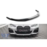 Spoiler Maxton Design versiunea 1 potrivit pentru bara M frontală pe BMW Seria 4 Gran Coupe G26 după 2021, lac negru Performance AutoTuning