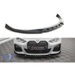Spoiler Maxton Design versiunea 2 potrivit pentru bara frontală M pe BMW Seria 4 Gran Coupe G26 după 2021, lac negru Performance AutoTuning