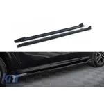 Adăugiri Maxton Design potrivite pentru praguri BMW X5 G05 cu pachet M 2018-2023, lac negru Performance AutoTuning