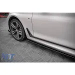 Aditive Maxton Design potrivite pentru praguri BMW 7 G12 după 2015, lac negru Performance AutoTuning