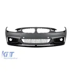 Bara frontală M Performance Design Design potrivită pentru BMW Seria 4 F32 Coupe, F33 Cabriolet, F36 Gran Coupe 2013-2020 cu PDC, cu duze de spălare, fără faruri de ceață Performance AutoTuning