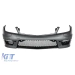 Bumper frontal design A potrivit pentru Mercedes C-Class W204 2007-2014 sedan, break cu PDC, cu duze de spălare, cu lumini de zi DRL Performance AutoTuning