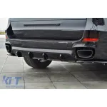 Difuzor Maxton Design potrivit pentru bara spate pentru BMW X5 F15 cu pachet M 2013-2018, lac negru Performance AutoTuning
