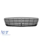 Grilă crom/neagră potrivită pentru Mercedes C-Class W203 2000-2004 Performance AutoTuning