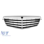Grilă crom/neagră potrivită pentru Mercedes E-Class W212 2009-2013 Performance AutoTuning