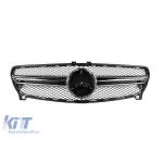 Grilă crom/neagră tip A Design A45 potrivită pentru Mercedes Clasa A W176 2015-2018 Performance AutoTuning