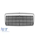 Grilă crom/neagră tip Avantgarde potrivită pentru Mercedes E-Class W124 1985-1993 Performance AutoTuning