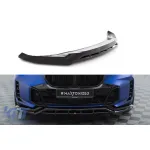 Spoiler Maxton Design versiunea 2 potrivit pentru bara frontală M pe BMW X5 G05 Face după 2023, lac negru Performance AutoTuning