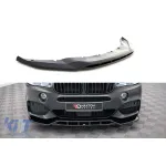 Spoiler Maxton Design versiunea 2 potrivit pentru bara frontală a BMW X5 F15 cu pachet M 2013-2018, lac negru Performance AutoTuning