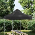 Acoperiș pentru cort de petrecere, negru, 2 x 2 m, 270 g/m²  GartenMobel Dekor