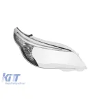 Geam drept pentru far cu sprânceană LED și garnitură cromată, potrivit pentru BMW Seria 5 E60 sedan LCI, E61 break LCI 2007-2010 versiunea 3 Performance AutoTuning