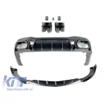 Set din carbon BRBS potrivit pentru bara din față și din spate a Mercedes A Design GT 4 Door Coupe X290 după 2019 Performance AutoTuning
