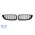 Baterii cu nervuri duble tip M4, lac negru cu decorare M, potrivite pentru BMW Seria 4 F32 Coupe, F33 Cabriolet, F36 Gran Coupe după 2013 Performance AutoTuning