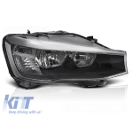 Far drept reflector potrivit pentru BMW X3 F25 LCI 2014-2017 cu bază neagră Performance AutoTuning