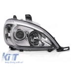 Far drept reflector potrivit pentru Mercedes ML W163 2001-2005 cu bază cromată Performance AutoTuning