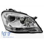 Far drept reflector potrivit pentru Mercedes ML W164 2009-2011 cu bază cromată Performance AutoTuning