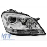 Far drept reflector potrivit pentru Mercedes ML W164 2009-2011 cu bază cromată Performance AutoTuning