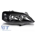 Far drept reflector potrivit pentru Opel Astra G 1997-2004 cu bază neagră Performance AutoTuning