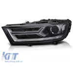 Far stâng cu xenon potrivit pentru Audi Q7 2015-2019 cu bază neagră Performance AutoTuning