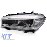 Far stâng cu xenon potrivit pentru BMW X5 F15 2013-2018, cu bază cromată Performance AutoTuning