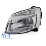 Far stâng reflector potrivit pentru Citroen Berlingo, Peugeot Partner 2002-2010 cu bază cromată Performance AutoTuning
