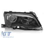 Far xenon drept potrivit pentru BMW Seria 3 E46 sedan, break 2001-2005 cu bază neagră Performance AutoTuning