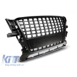 Grilă mată neagră tip S-line potrivită pentru Audi Q5 2008-2012 Performance AutoTuning