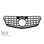 Grilă tip GT crom/neagră potrivită pentru Mercedes E-Class W212 2009-2013 fără deschidere pentru cameră Performance AutoTuning