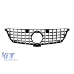 Grilă tip GT crom/neagră potrivită pentru Mercedes ML W166 2011-2015 Performance AutoTuning
