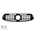 Grilă tip GT crom/negru, potrivită pentru Mercedes GLC SUV X253, GLC Coupe C253 după 2019, cu deschidere pentru cameră Performance AutoTuning