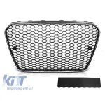 Grilă tip RS crom/neagră potrivită pentru Audi A5 2011-2016 pentru bumper standard sau S-line Performance AutoTuning