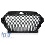 Grilă tip RS cu lac negru, potrivită pentru Audi A3 2012-2016 Performance AutoTuning
